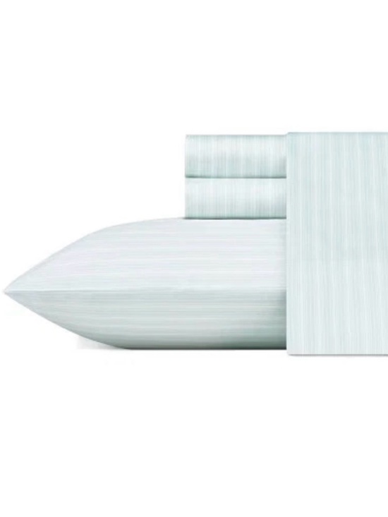 Laura Ashley Other - Laura Ashley Light Aqua Stripe QUEEN Sheet Set ~ Charming Blue Hint Lottie